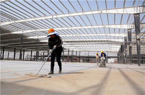 湖北美的洗衣機(jī)產(chǎn)業(yè)園建設(shè)正酣 主體土建工程基本結(jié)束，全面進(jìn)入設(shè)備安裝與調(diào)試新階段